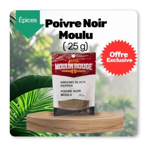 Poivre Noir Moulu (25g)