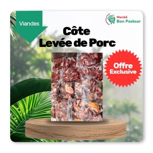 Côte levée de porc