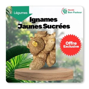 Carton igname blanc 130$/20kg